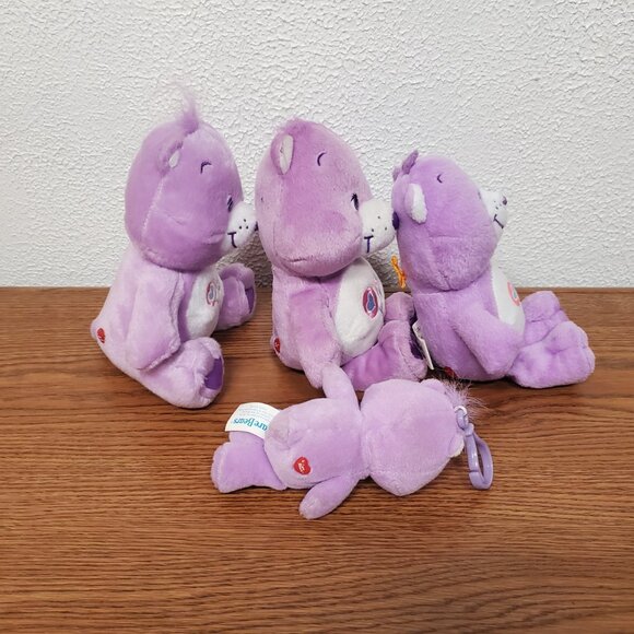 Plush Care Bears Lollipop Bear - Lot of 4 - Stuffed Animal - Various Sizes - Picture 4 of 5